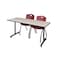 Kobe Rectangle Training Table, 60" W, 29" H, Laminate Top, Maple MKTRCT6030PL47BY - alternate 1